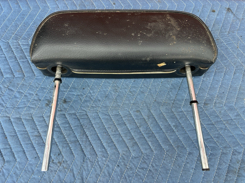 1968-1983 BMW 2002 Ti Tii E10 E21 Black Front Head Rest Pair LH RH OEM #3928M