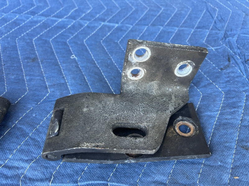 1998-2003 Jaguar XJR XJ8 X308 Front Hood Hinges L & R Black Bonnet OEM #4649E
