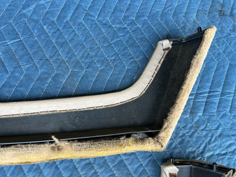 1983-1985 Porsche 944 Tan Right & Left Door Carpet Storage Compartment OE#2443EM