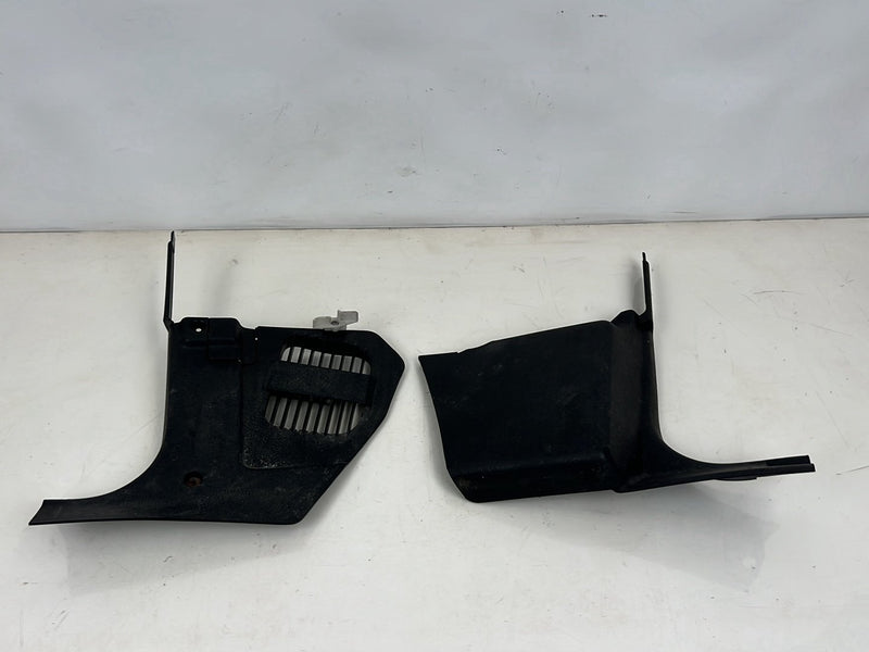 1990-1992 Volvo 740 745 Right & Left Kick Panel Trim Pair Black OEM #5725EM