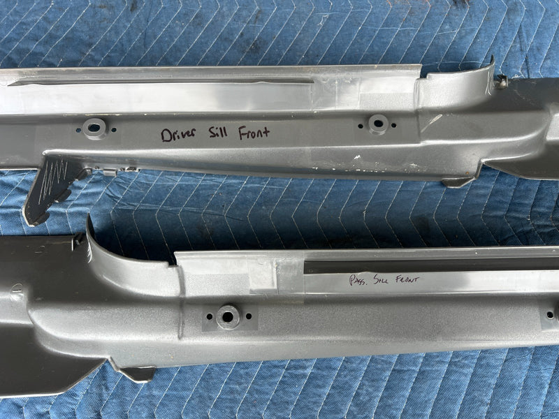 1989-1995 Volvo 740 940 Sedan Right & Left Door Sill Trim Pair Gray OEM #3673EM