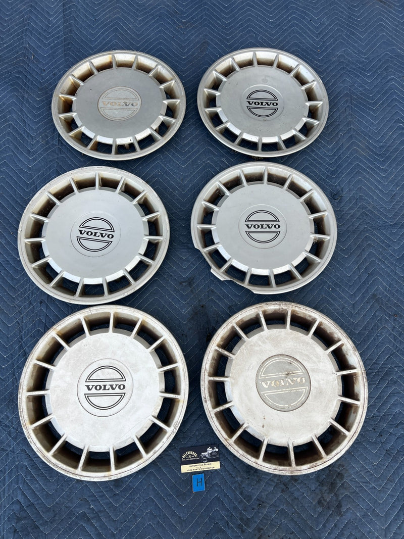 1986-1993 Volvo 240 244 Sedan 14" Hubcap Wheel Cover Set of 6 3540176 OE #4235EM