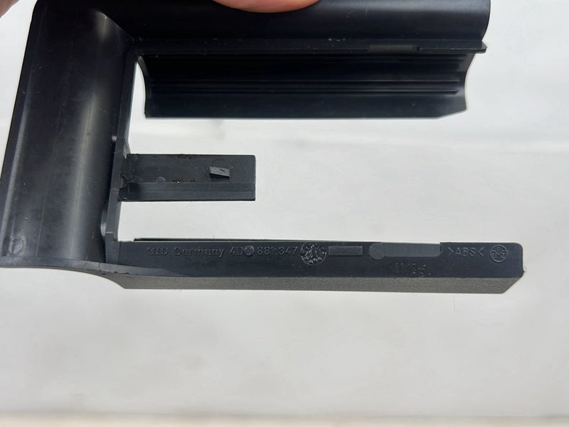 1996-2003 Audi S8 D2 A8 Right & Left Seat Track Trim Cover Set Black OEM #6442EM