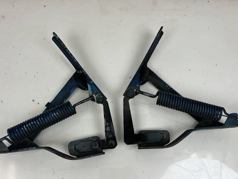 1975-1980 Volvo 244 240 Blue Hood Hinge Pair w/ Mounting Bolts OEM #5348EM