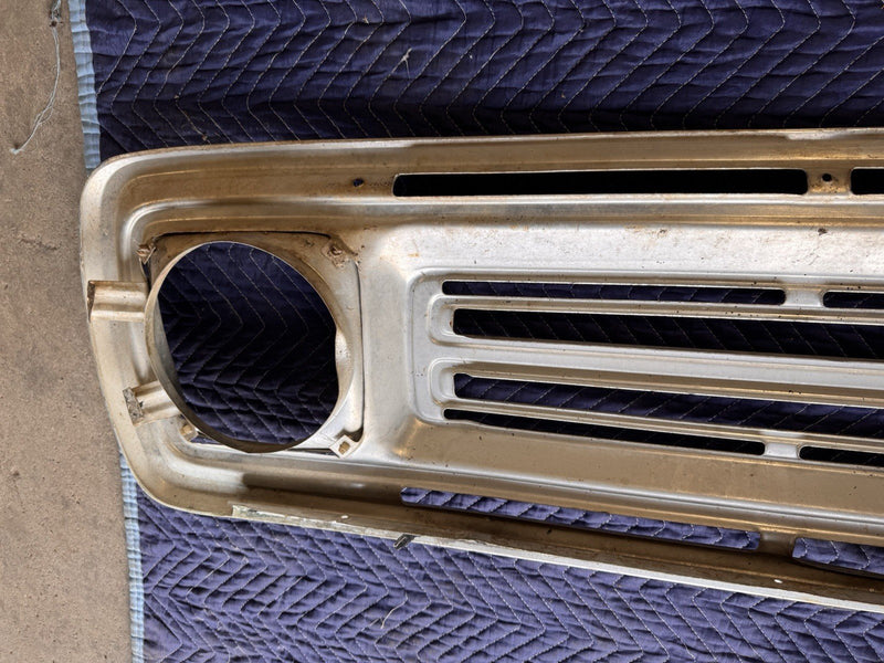 1972-1973 Dodge Truck Tin Front Grille D100 D200 Pickup Aluminum Trim OEM #4764E