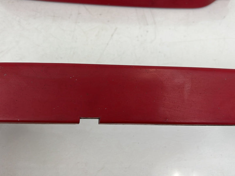 1993-1997 Volvo 850 Lower Right & Left Eyelid Headlight Trim Pair Red OEM