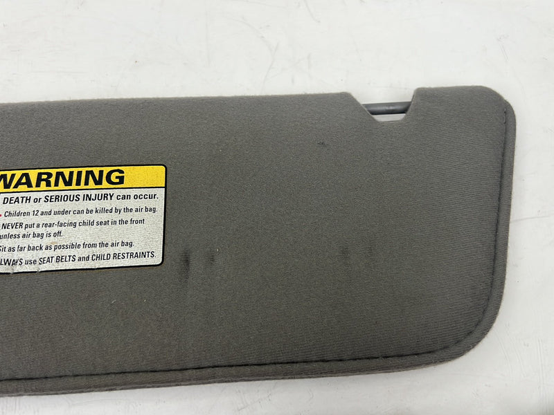 1993-2000 Ford Ranger Left & Right Sun Visor Shade Pair Gray Cloth OEM #6012EM