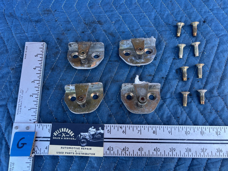 1986-1993 Volvo 240 244 245 Door Catch Latch Striker Plate Set of 4 OEM #4209EM