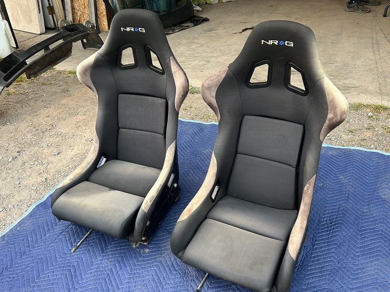 1983-1985 Porsche 944 Front Left Right NRG Racing Bucket Seat Pair OEM #5717EM