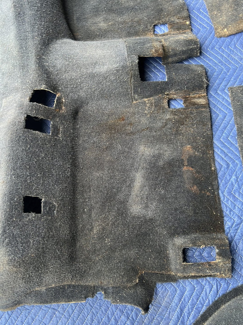 1990-1992 Volvo 740 745 940 Wagon Only Molded Carpet Set Black OEM #6001EM