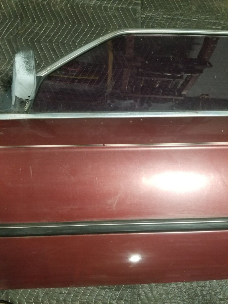 1984-93 BMW E30 318i 325i Front Driver Left LH Burgundy Door Panel OEM #CN602