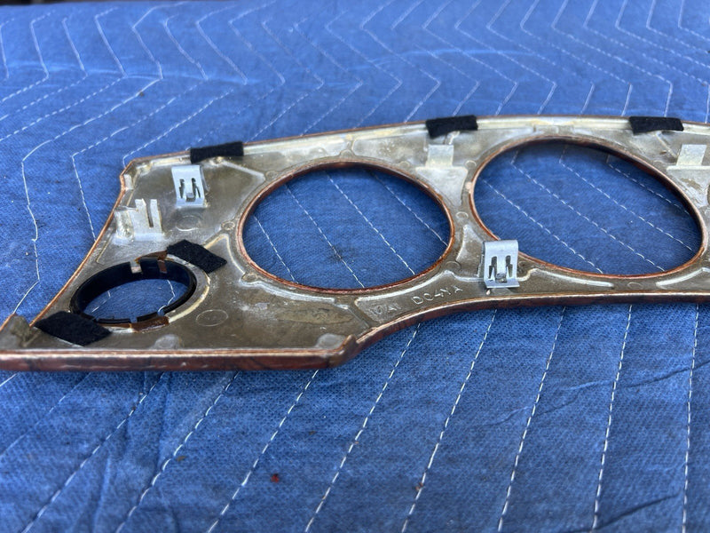 1998-2003 Jaguar XJR XJ8 X308 Gauge Cluster Surround Wood Bezel Dash OEM #4687E