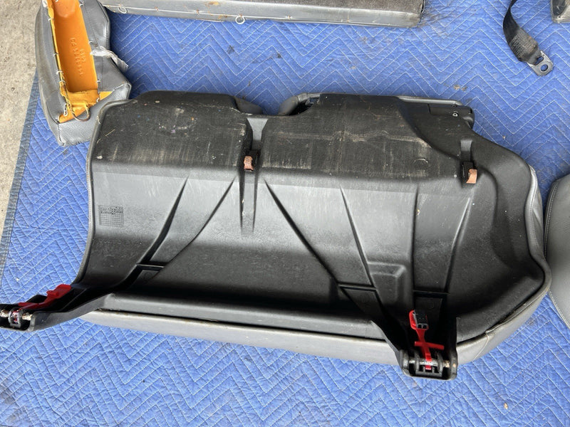 1993-1997 Volvo 850 850R Rear Seat Set Charcoal Leather Wagon Only OEM #4424E