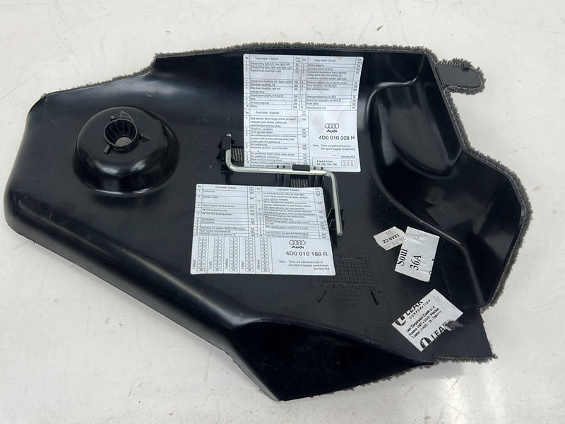 1996-2003 Audi S8 D2 A8 Dash Right Kick Panel Trim Fuse Cover Gray OEM #6470EM