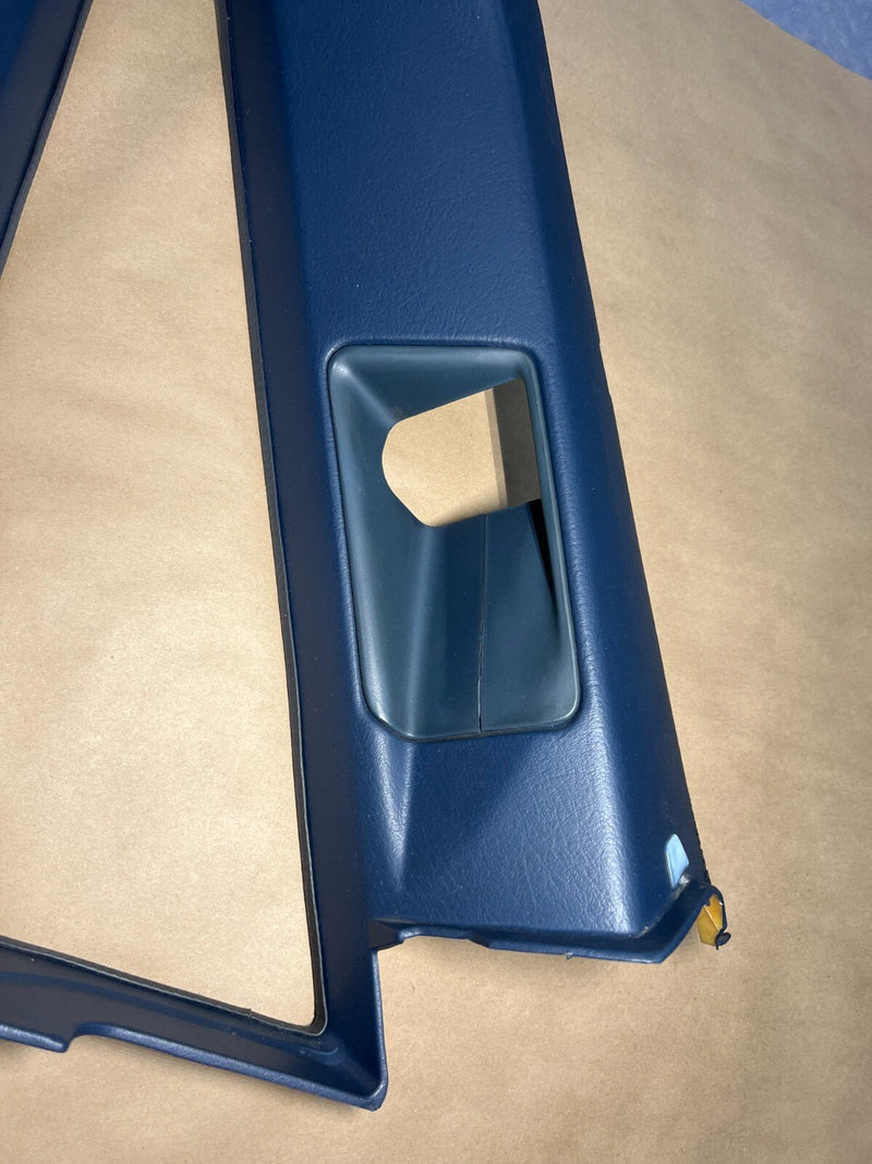 1984-1989 Volvo 740 760 Sedan Rear C Pillar Window Trim Dark Blue OEM #1552EM