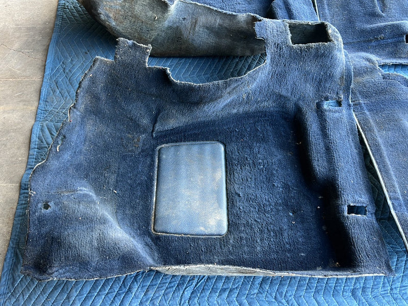 1975-1980 Volvo 244 240 Sedan Only Blue Molded Carpet Set Front Rear OEM #5403EM