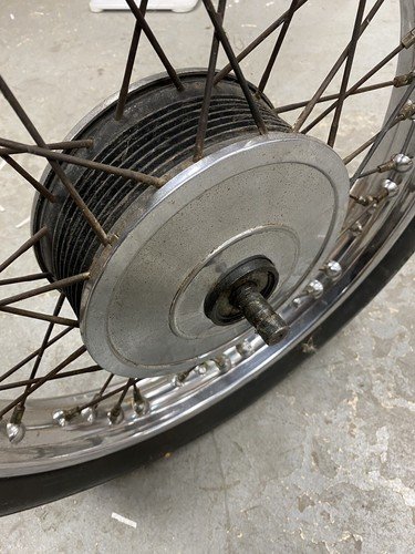 1966 Triumph Bonneville T120R T120 R 650 Trophy 17” TR6 Front Wheel Brake #1582E