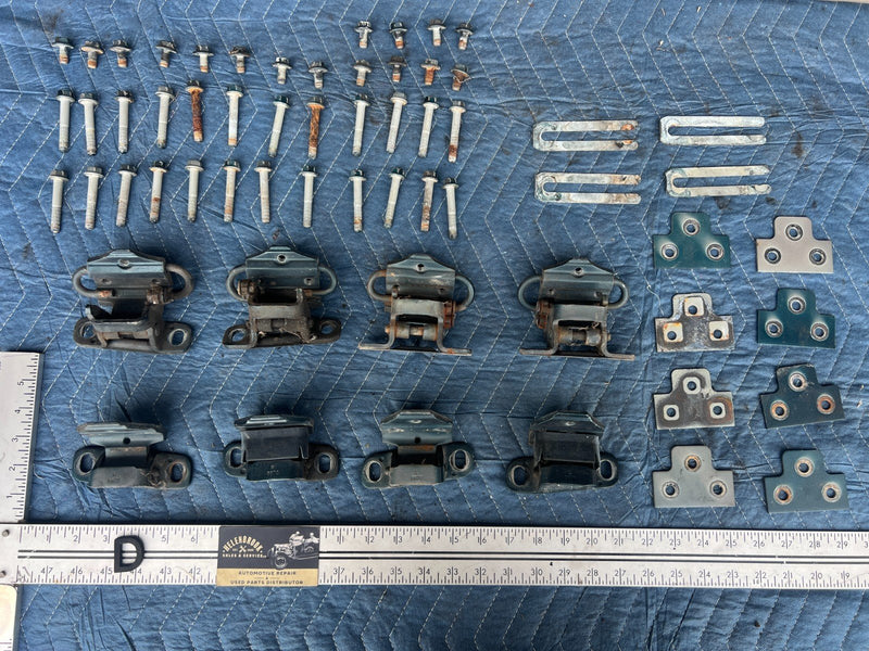 1992-1995 Volvo 940 740 LH & RH Front Rear Door Hinge Full Set of 8 OEM #3206EM