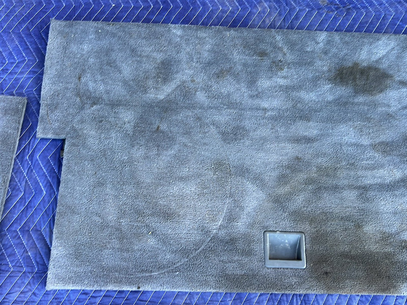 1993-1997 Volvo 850 Rear Left & Right Carpet Panel Set Gray OEM