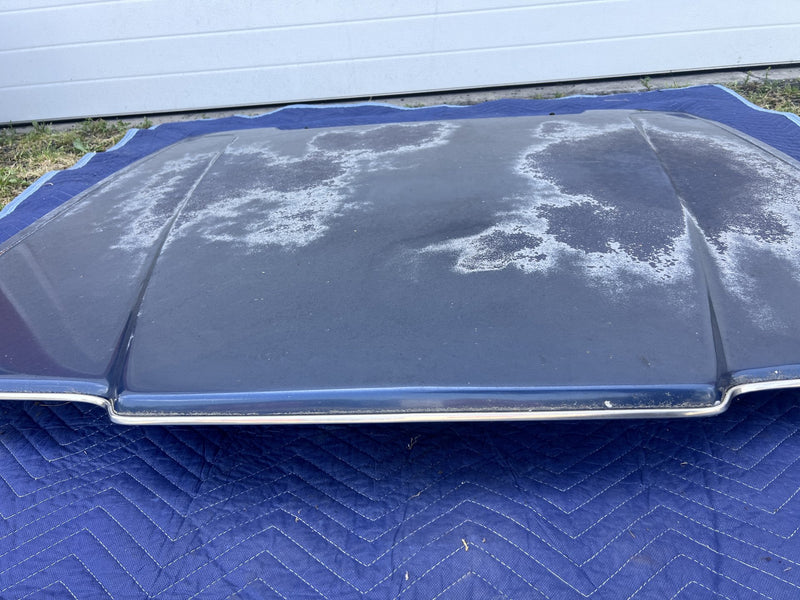 1975-1980 Volvo 244 Front Hood Panel Engine Bonnet Blue OEM #5435EM