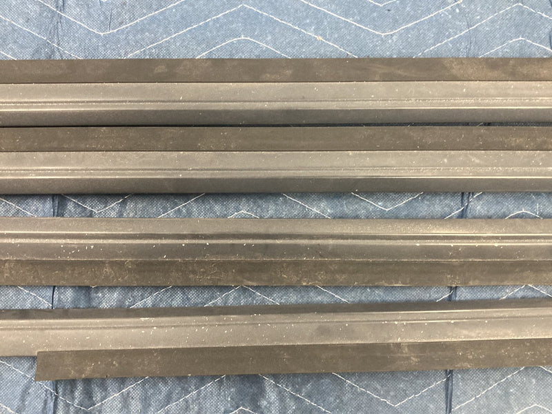 1992-1995 Volvo 940 740 Front Rear Window Scraper Molding Set of 4 OEM #6407EM