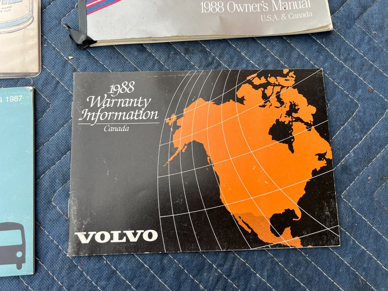 1988  Volvo 240 244 245 Owner's User Manual Pamphlet Booklet OEM #4039EM