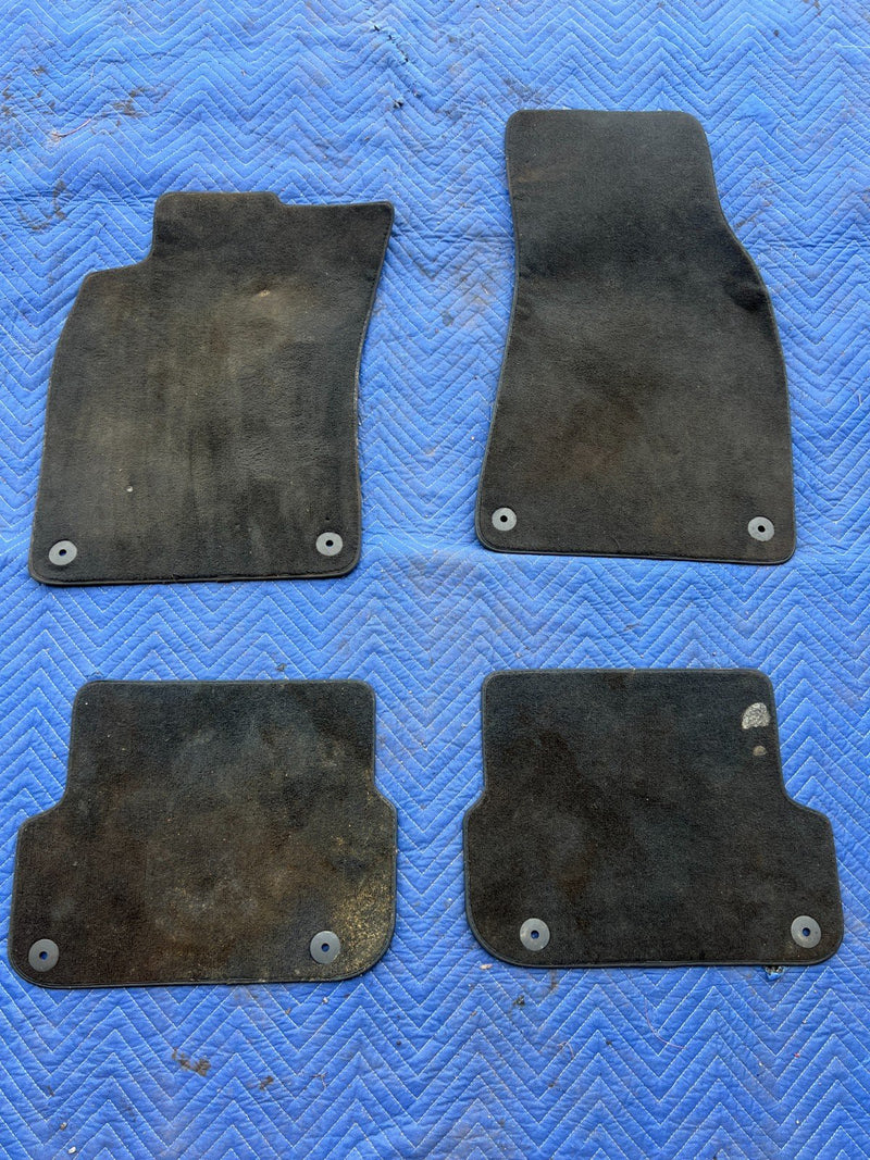 2005-2011 Audi A6 Black Carpet Floor Mat Set of 4 Front Rear LH & RH OEM #3397EM