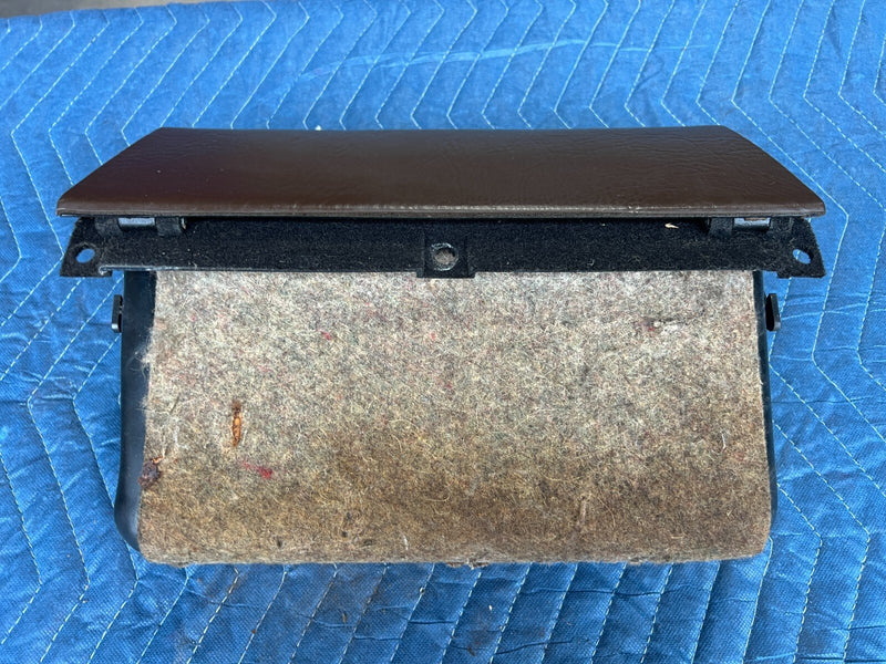 1983-1985 Porsche 944 Dashboard Dash Brown Glove Box Compartment OEM #2420EM
