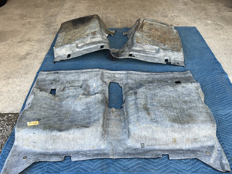 1975-1980 Volvo 244 240 Sedan Only Blue Molded Carpet Set Front Rear OEM #5403EM
