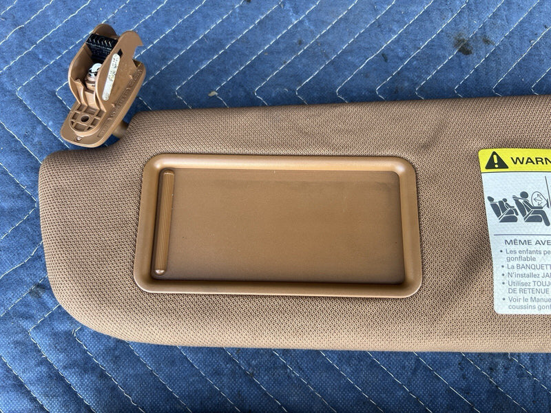 2005-2011 Audi A6 Sun Visor Shade Pair Tan Left & Right Sunvisor OEM #1ZJ