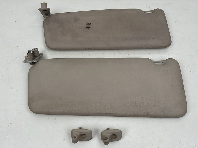 1990-1992 Volvo 740 745 940 Left & Right Sun Visor Shade Pair Tan OEM #5841EM