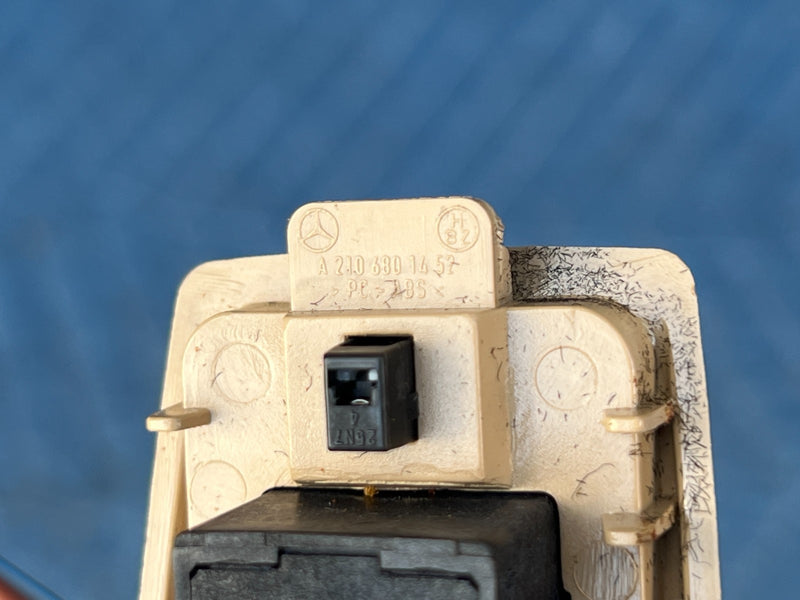 1996-2003 Mercedes W210 E320 Emergency Call SOS Switch Button Tan OEM #4678EM
