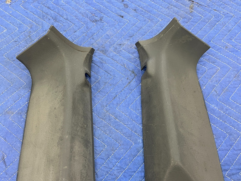 1992-1995 Volvo 940 740 Rear Right & Left D Pillar Trim Pair Gray OEM #3190EM