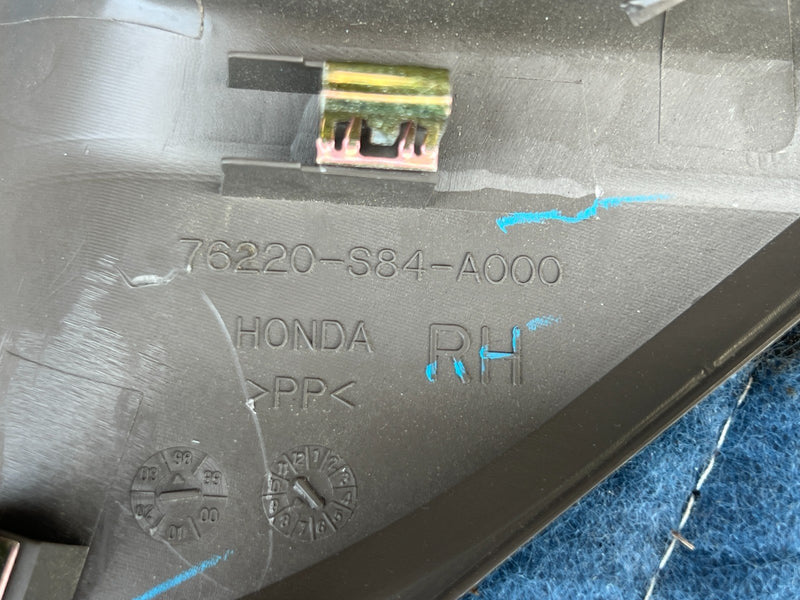 1998-2002 Honda Accord 76220 76270-S84-A000 Pair Interior Corner Panels  #1947CN