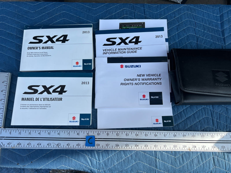 2010-2013 Suzuki SX4 Hatchback Owner's User Manual Handbook Pamphlet OEM #1279CN