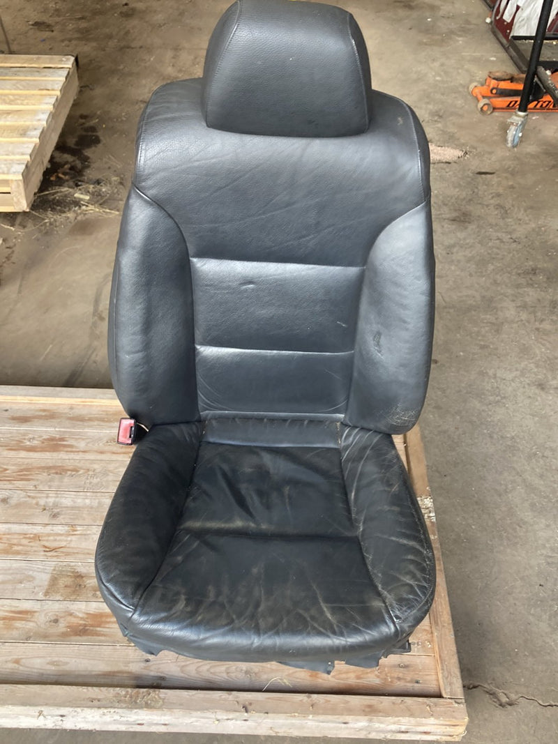 2003-2007 BMW 545i E60 Seat Front Left Driver Black Leather OEM #4980M