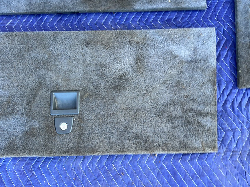 1993-1997 Volvo 850 Rear Left & Right Carpet Panel Set Gray OEM