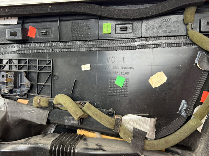 2001-2003 Audi S8 D2 A8 Door Card Trim Panel Set of 4 Black & Tan OEM #6070EM