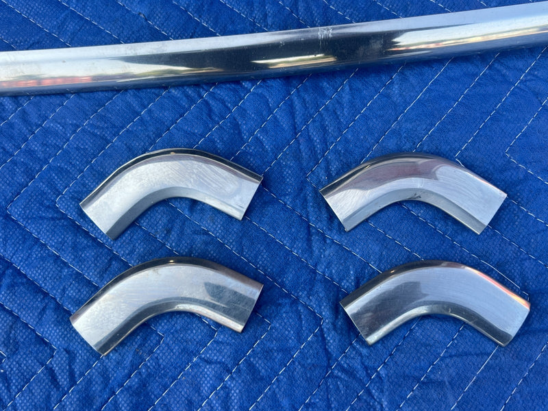 1967-1974 Volvo 140 142 144 145 Front Windshield Molding Trim Chrome OEM #4897EM