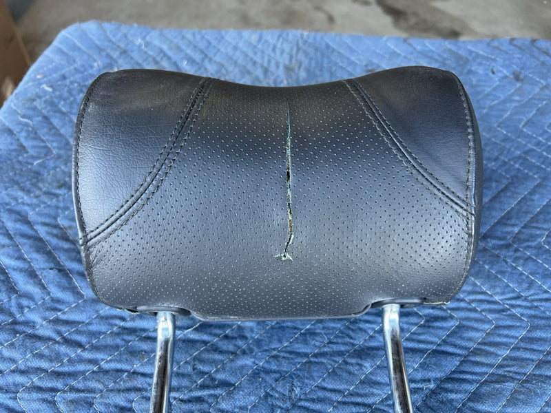 1998-2003 Jaguar XJR XJ X308 Front Passenger Black Leather Headrest OEM #4790E
