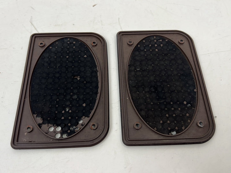 1983-1985 Porsche 944 Door Speaker Trim Grille Cover Pair Black OEM #5562EM