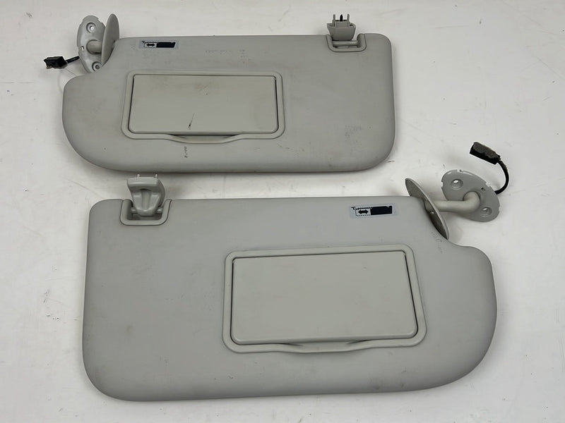 2013-2019 Ford Escape Illuminated Sun Visor Pair w/ Clips Beige OEM #5448EM