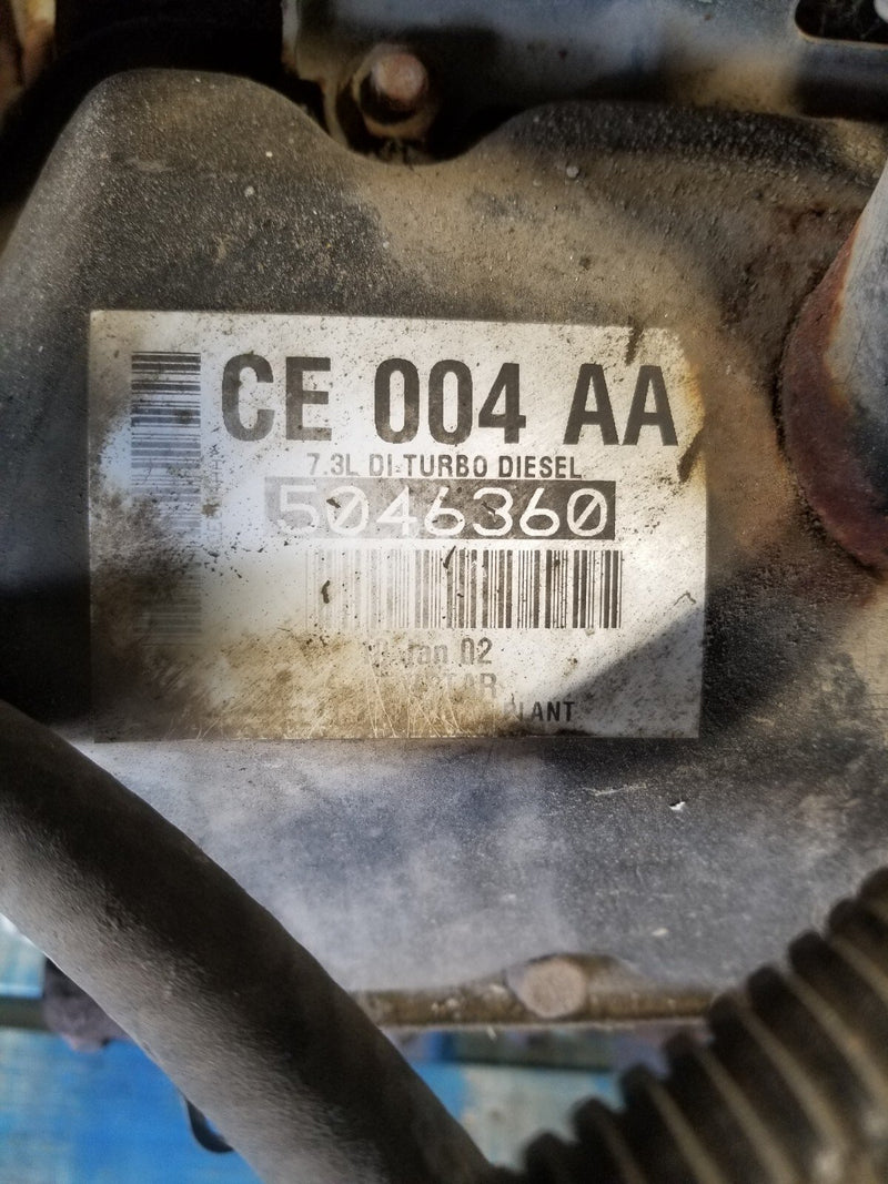 1992-2007 Ford E250 E350 Powerstroke 7.3L Diesel Turbo Engine 190k #944CN