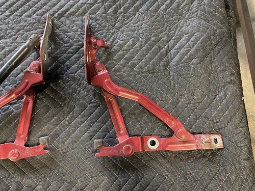 2007-2009 Ford Fusion L & R Rear Deck Lid Trunk Hinges Red OEM #2974E