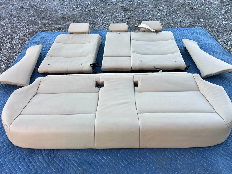 2011-2017 BMW X3 F25 Complete Beige Leather Rear Bench Seat Assembly OEM #2170EM