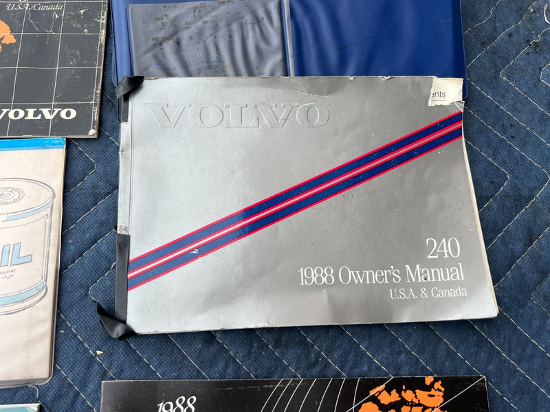 1988  Volvo 240 244 245 Owner's User Manual Pamphlet Booklet OEM #4039EM