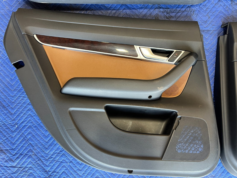2005-2011 Audi A6 Door Card Panel Trim Front Rear Left Right Set OEM #6502EM