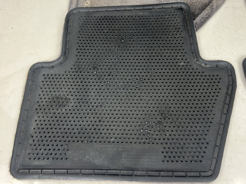 1998-2000 Volvo V70 S70 Front Rear LH RH Floor Mat Carpet Set Gray OEM #6342EM