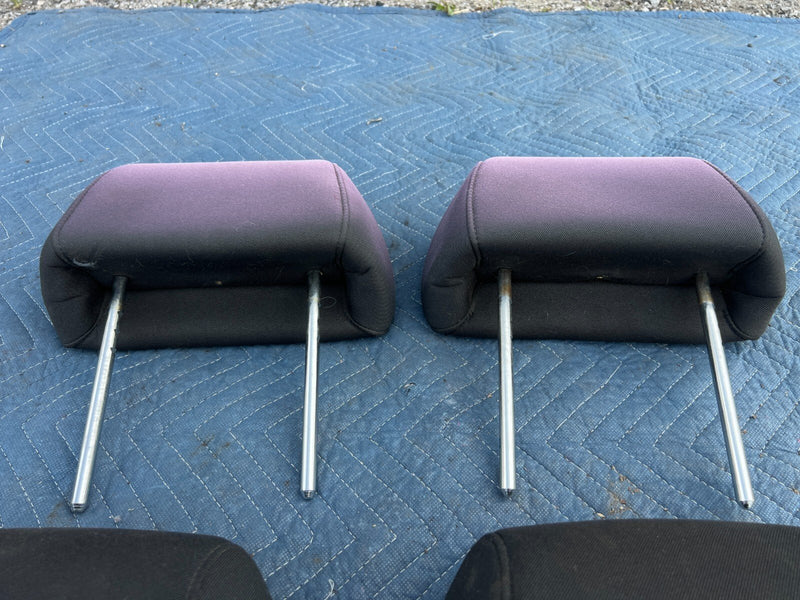 2006-2010 Pontiac G6 Front & Rear Head Rest Set of 4 Black Cloth Seat OEM #4DU