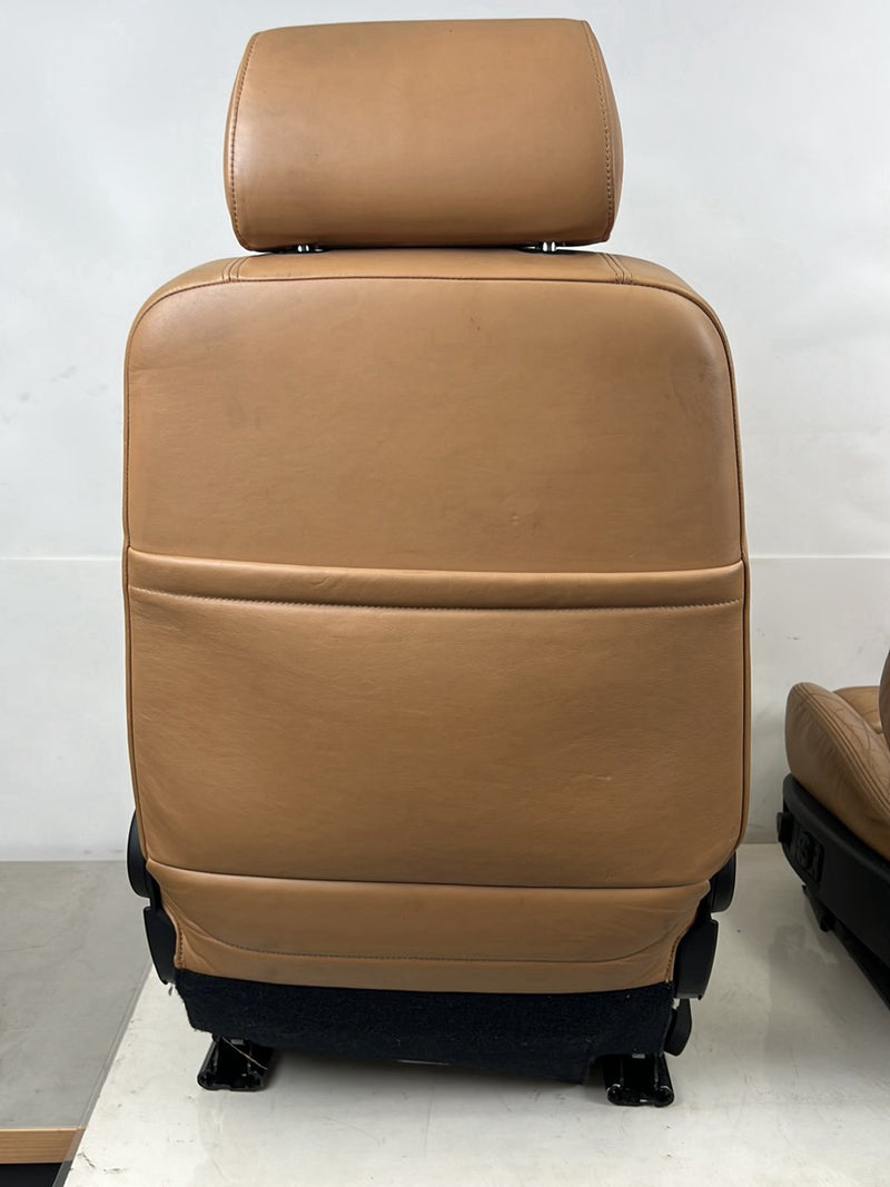 1996-2003 Audi S8 D2 A8 Front & Rear Recaro Caramel Leather Power Seat Set OEM #6384EM